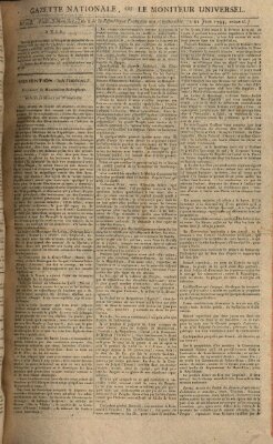 Gazette nationale, ou le moniteur universel (Le moniteur universel) Samstag 21. Juni 1794