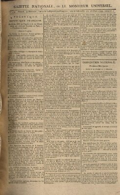 Gazette nationale, ou le moniteur universel (Le moniteur universel) Freitag 27. Juni 1794