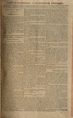 Gazette nationale, ou le moniteur universel (Le moniteur universel) Dienstag 1. Juli 1794