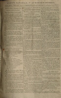 Gazette nationale, ou le moniteur universel (Le moniteur universel) Freitag 25. Juli 1794