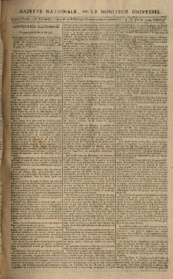 Gazette nationale, ou le moniteur universel (Le moniteur universel) Donnerstag 31. Juli 1794