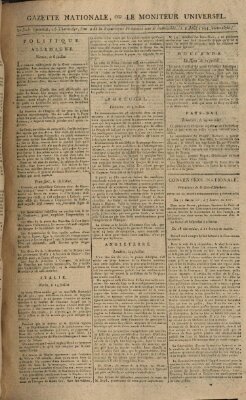 Gazette nationale, ou le moniteur universel (Le moniteur universel) Samstag 2. August 1794