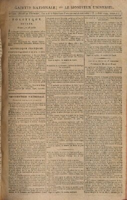 Gazette nationale, ou le moniteur universel (Le moniteur universel) Donnerstag 7. August 1794