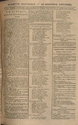 Gazette nationale, ou le moniteur universel (Le moniteur universel) Donnerstag 14. August 1794