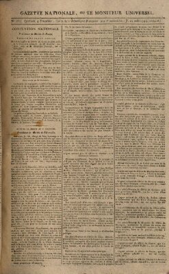 Gazette nationale, ou le moniteur universel (Le moniteur universel) Donnerstag 21. August 1794