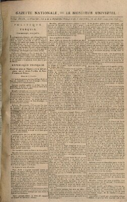 Gazette nationale, ou le moniteur universel (Le moniteur universel) Mittwoch 27. August 1794