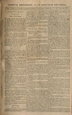 Gazette nationale, ou le moniteur universel (Le moniteur universel) Freitag 5. September 1794