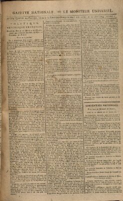 Gazette nationale, ou le moniteur universel (Le moniteur universel) Mittwoch 10. September 1794