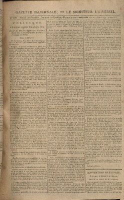 Gazette nationale, ou le moniteur universel (Le moniteur universel) Freitag 12. September 1794