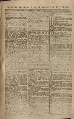 Gazette nationale, ou le moniteur universel (Le moniteur universel) Freitag 19. September 1794