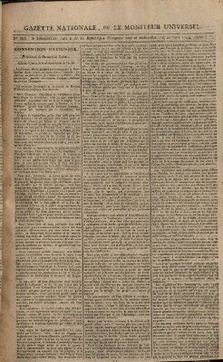 Gazette nationale, ou le moniteur universel (Le moniteur universel) Sonntag 21. September 1794