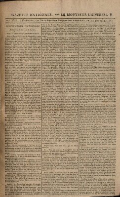 Gazette nationale, ou le moniteur universel (Le moniteur universel) Mittwoch 24. September 1794