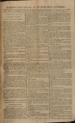 Gazette nationale, ou le moniteur universel (Le moniteur universel) Freitag 3. Oktober 1794