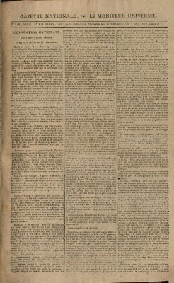 Gazette nationale, ou le moniteur universel (Le moniteur universel) Dienstag 7. Oktober 1794