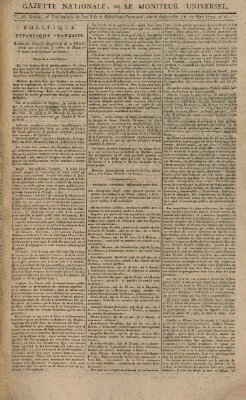 Gazette nationale, ou le moniteur universel (Le moniteur universel) Freitag 17. Oktober 1794