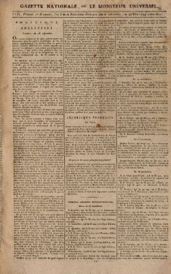 Gazette nationale, ou le moniteur universel (Le moniteur universel) Mittwoch 22. Oktober 1794