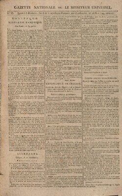 Gazette nationale, ou le moniteur universel (Le moniteur universel) Sonntag 26. Oktober 1794