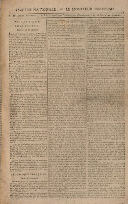 Gazette nationale, ou le moniteur universel (Le moniteur universel) Dienstag 28. Oktober 1794