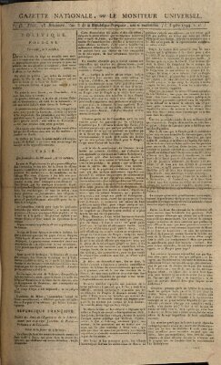 Gazette nationale, ou le moniteur universel (Le moniteur universel) Montag 3. November 1794