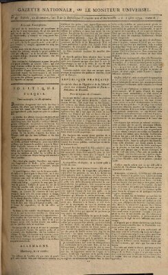 Gazette nationale, ou le moniteur universel (Le moniteur universel) Freitag 7. November 1794