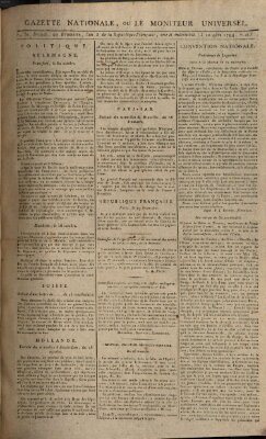 Gazette nationale, ou le moniteur universel (Le moniteur universel) Montag 10. November 1794