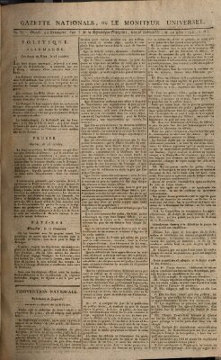 Gazette nationale, ou le moniteur universel (Le moniteur universel) Mittwoch 12. November 1794