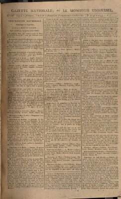 Gazette nationale, ou le moniteur universel (Le moniteur universel) Donnerstag 27. November 1794