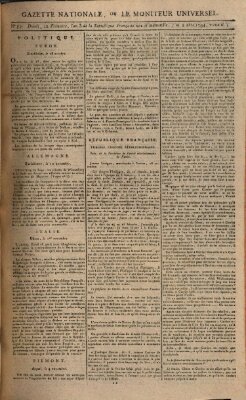 Gazette nationale, ou le moniteur universel (Le moniteur universel) Dienstag 2. Dezember 1794