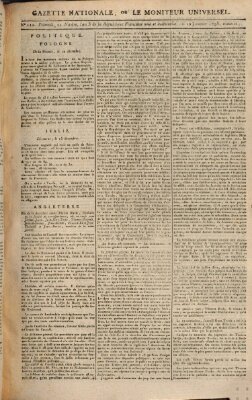 Gazette nationale, ou le moniteur universel (Le moniteur universel) Samstag 10. Januar 1795