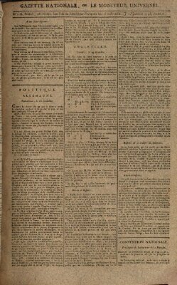 Gazette nationale, ou le moniteur universel (Le moniteur universel) Donnerstag 15. Januar 1795