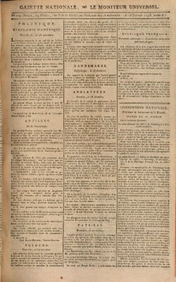 Gazette nationale, ou le moniteur universel (Le moniteur universel) Sonntag 18. Januar 1795