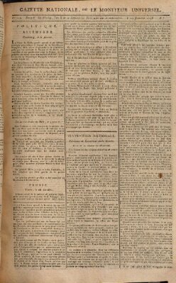 Gazette nationale, ou le moniteur universel (Le moniteur universel) Montag 19. Januar 1795