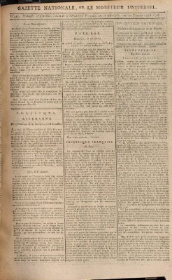 Gazette nationale, ou le moniteur universel (Le moniteur universel) Dienstag 20. Januar 1795