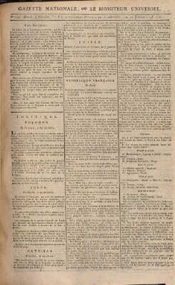 Gazette nationale, ou le moniteur universel (Le moniteur universel) Mittwoch 21. Januar 1795