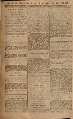 Gazette nationale, ou le moniteur universel (Le moniteur universel) Freitag 30. Januar 1795