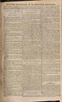 Gazette nationale, ou le moniteur universel (Le moniteur universel) Montag 9. Februar 1795