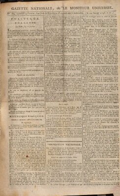 Gazette nationale, ou le moniteur universel (Le moniteur universel) Sonntag 22. Februar 1795