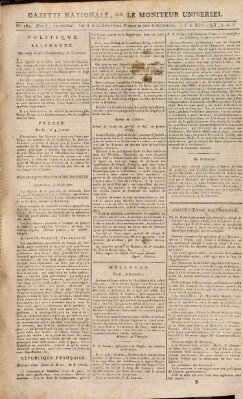 Gazette nationale, ou le moniteur universel (Le moniteur universel) Montag 2. März 1795