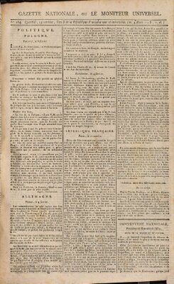 Gazette nationale, ou le moniteur universel (Le moniteur universel) Mittwoch 4. März 1795