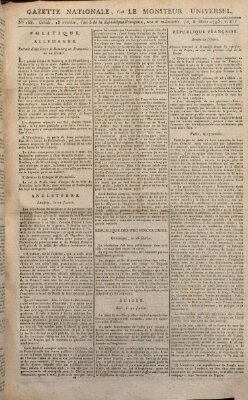 Gazette nationale, ou le moniteur universel (Le moniteur universel) Sonntag 8. März 1795