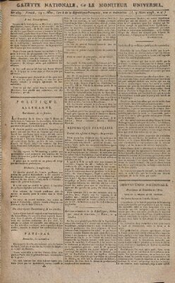 Gazette nationale, ou le moniteur universel (Le moniteur universel) Montag 9. März 1795