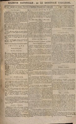 Gazette nationale, ou le moniteur universel (Le moniteur universel) Dienstag 10. März 1795