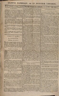 Gazette nationale, ou le moniteur universel (Le moniteur universel) Mittwoch 11. März 1795