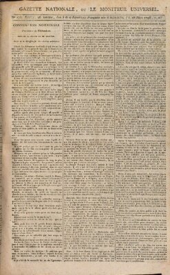 Gazette nationale, ou le moniteur universel (Le moniteur universel) Montag 16. März 1795