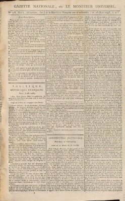 Gazette nationale, ou le moniteur universel (Le moniteur universel) Mittwoch 18. März 1795