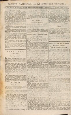 Gazette nationale, ou le moniteur universel (Le moniteur universel) Donnerstag 19. März 1795