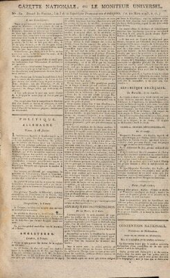 Gazette nationale, ou le moniteur universel (Le moniteur universel) Freitag 20. März 1795