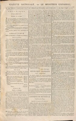 Gazette nationale, ou le moniteur universel (Le moniteur universel) Montag 30. März 1795