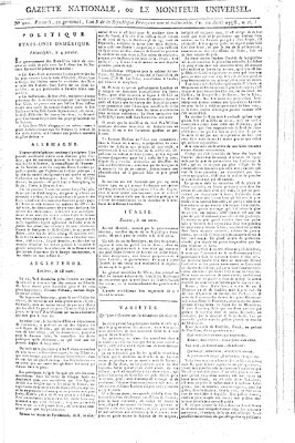 Gazette nationale, ou le moniteur universel (Le moniteur universel) Freitag 10. April 1795