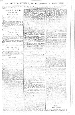 Gazette nationale, ou le moniteur universel (Le moniteur universel) Freitag 17. April 1795